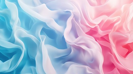 Obraz premium Abstract Pastel Fabric Draped in Soft Waves