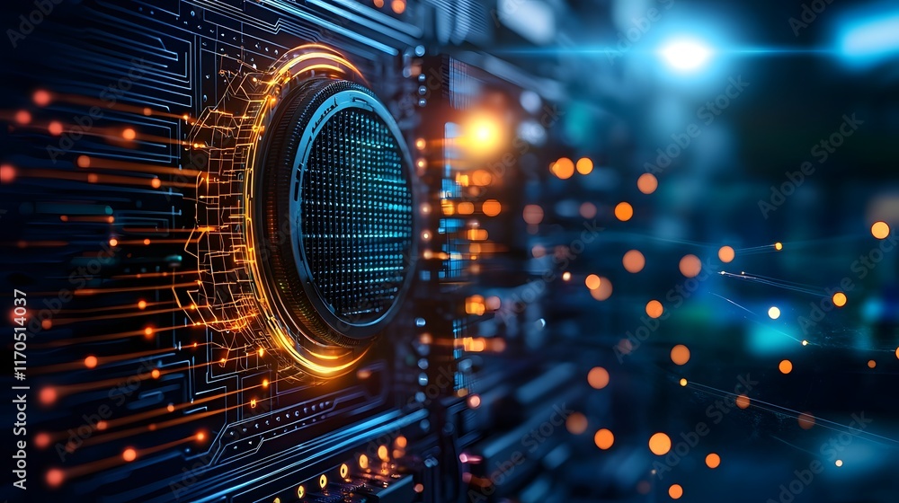 Poster quantum computing powering laser based measurement systems in high tech research laboratory advanced