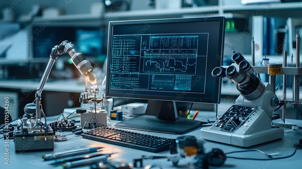 Poster advanced metrology device harnessing the power of quantum computing to visualize real time measureme