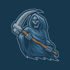 Skull Killer Mascot Vector Illustration is perfect for your brand business