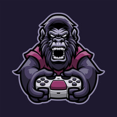 Gorilla Animal Mascot Vector Illustration is perfect for your brand business