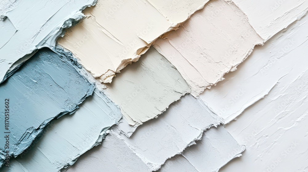 Leinwandbilder elegant fill showcasing transition from muted blue to soft neutrals in textured layers