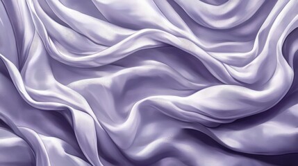 Fototapeta premium Smooth silk texture with elegant folds. Soft and luxurious fabric creates a polished background. Draped textile offers a refined and decorative design, ideal for artistic uses.