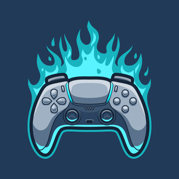 PS5 Stick Console Games Mascot Vector Illustration is perfect for your brand business