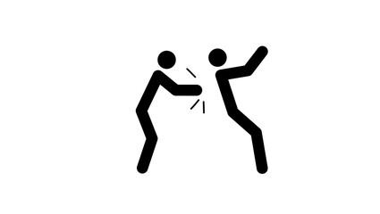 trust symbol , black isolated silhouette