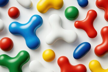 Obraz premium Colorful Abstract Shapes and Patterns for Creative Design and Art Projects