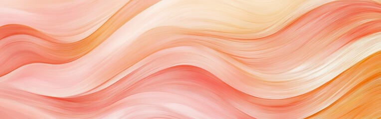 Obraz premium Abstract design of flowing pencil strokes in soft peach and cream colors creating a soothing atmosphere for art lovers