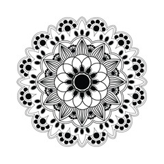 Beautiful floral pattern mandala art isolated on a white background, decoration element for meditation poster, yoga, banner, henna, invitation, cover page, design element mandala art, vector art