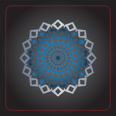 Traditional mandala design detailed line art