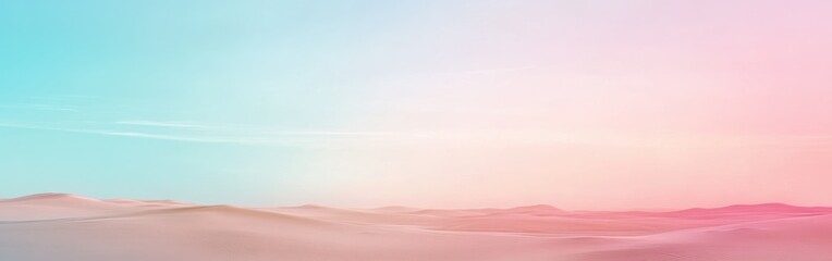 Fototapeta premium Soothing gradient background transitioning from soft blue to gentle pink tones in a tranquil landscape
