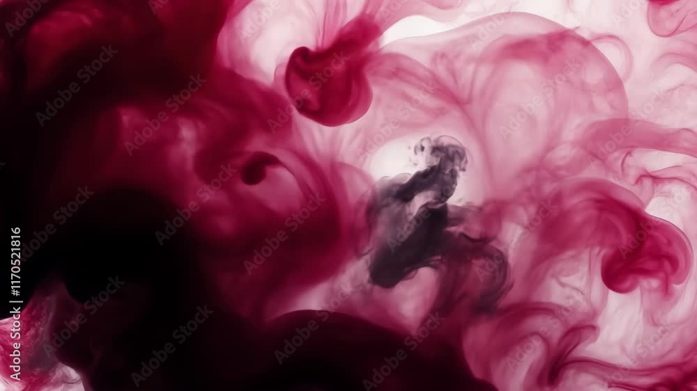 Poster colorful swirls of ink dancing in water create mesmerizing patterns in a dynamic display of artistry
