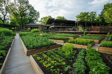Community engagement through innovative classroom design in a public program center gardens educational environment sustainable practices