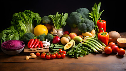 Vibrant Display of Nutrient-dense, Gluten-free Foods for Wellness Enthusiast