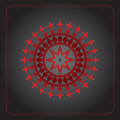 Traditional mandala design detailed line art