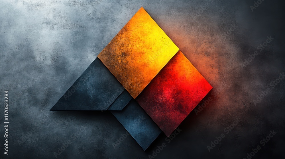 Aufkleber Minimalist Icon Design Featuring Geometric Shape on Soft Gray Background in 3D Rendering