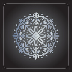 Traditional mandala design detailed line art