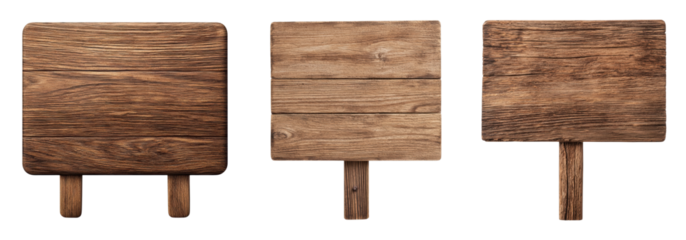 Rustic wooden signs for creative signage or decoration