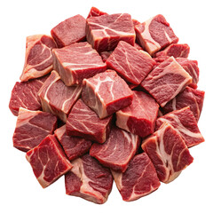 raw meat slices