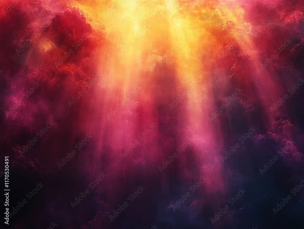 Fototapete sparkling aurora flare spectrum background with colorful light rays and dreamlike atmosphere