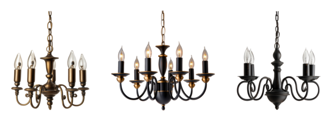Elegant chandelier collection in various styles
