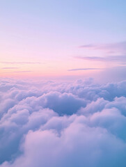 Pastel Purple sunset sky and clouds in natural light © jihee