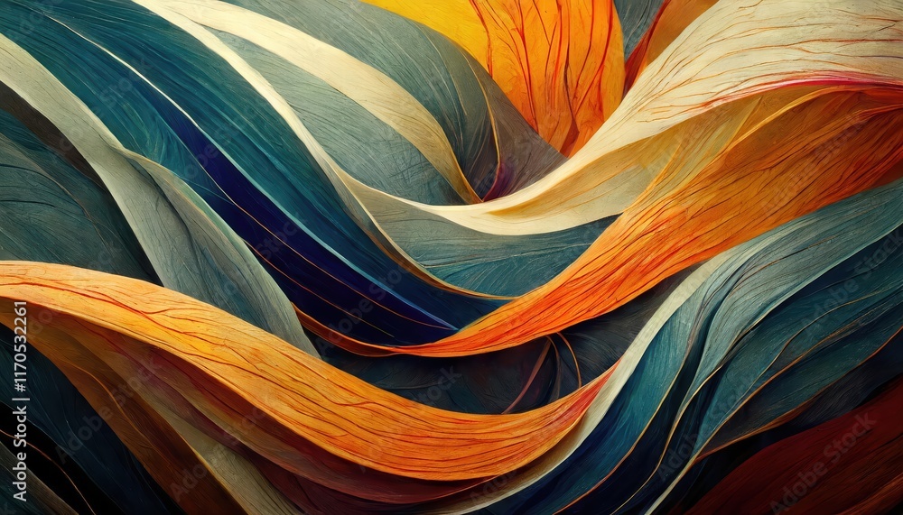 Poster abstract organic lines wallpaper texture background a captivating blend of fluid shapes and soft ton