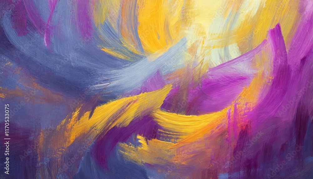 Poster vibrant dreams an abstract journey through a fantasy realm of color and imagination
