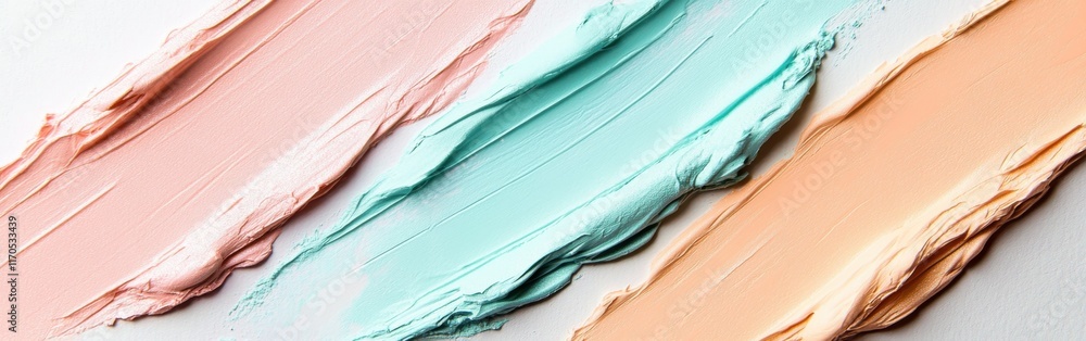 Poster delicate strokes of pastel colors blend softly for an artistic background in creative design