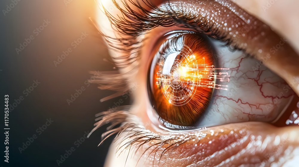 Poster innovative quantum computing driven prosthetic eye system with holographic light processing and reti