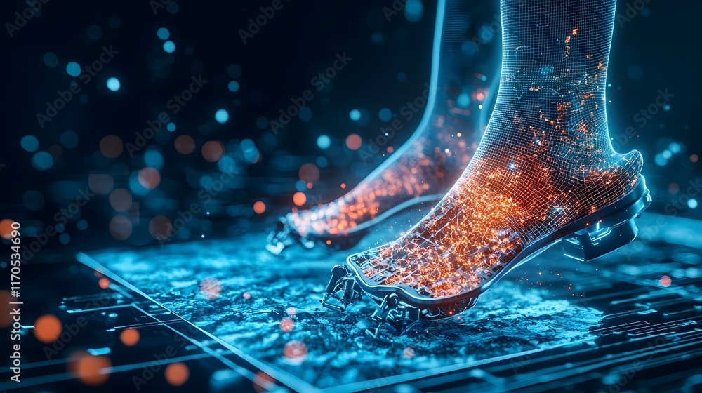 Poster quantum computing driven adaptive designs for prosthetic feet with holographic simulations of terrai