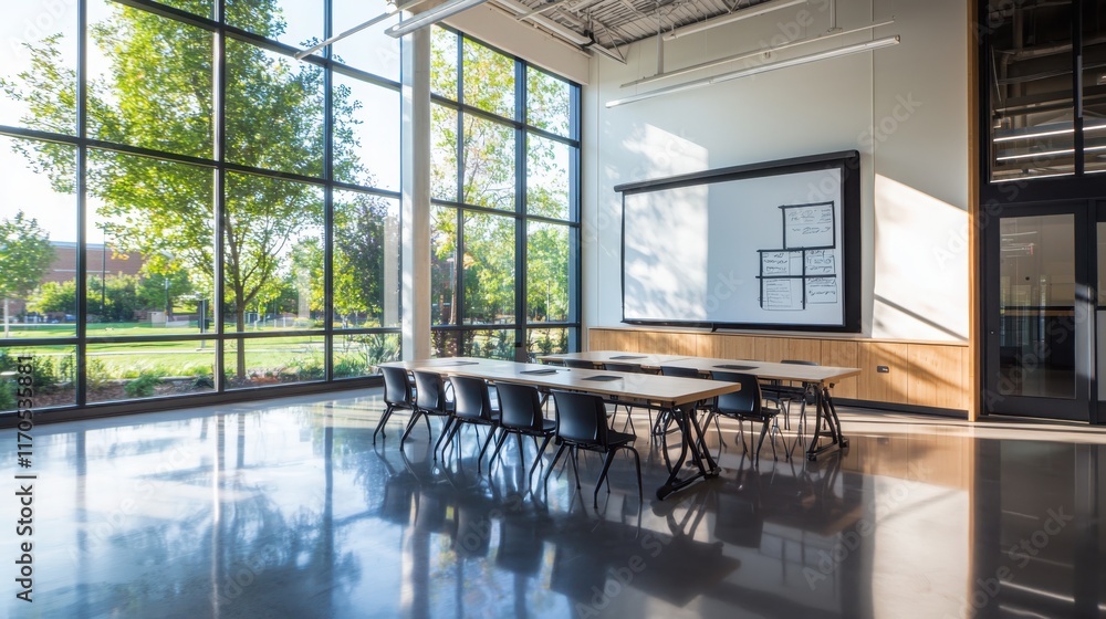 Poster innovative classroom design emphasizing customer feedback integration for enhanced user experience i