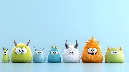 Cute and funny cartoon characters that bring joy. clean lines, high contrast, minimalistic, ultra clear, high quality, no blurry