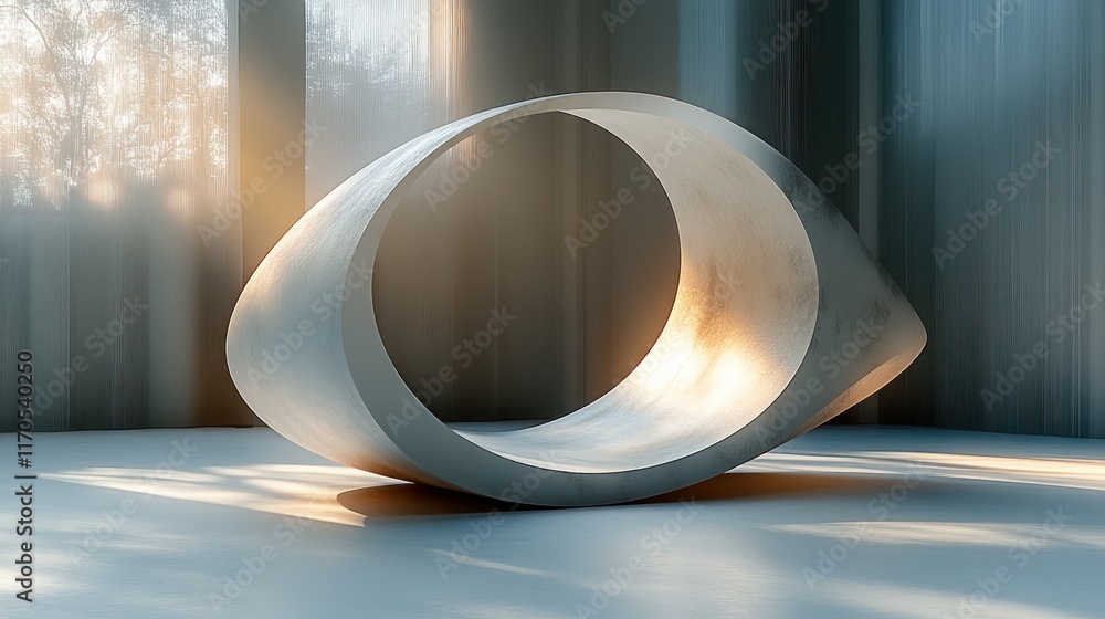 Poster minimalistic 3d icon design with glossy finish and shadows on grey background