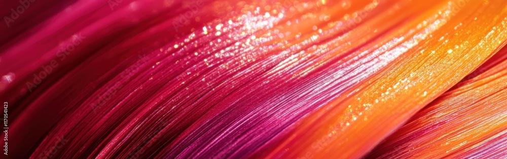 Aufkleber vibrant strokes of magenta and sunset hues create a stunning visual display of color and texture in 
