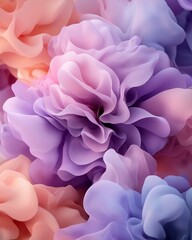 Fototapeta premium Pastel Purple Peach Abstract Flower Background
