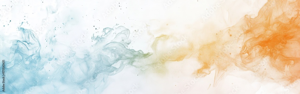 Poster Abstract background featuring dynamic pencil strokes in blue and orange hues with uneven textures and flowing forms