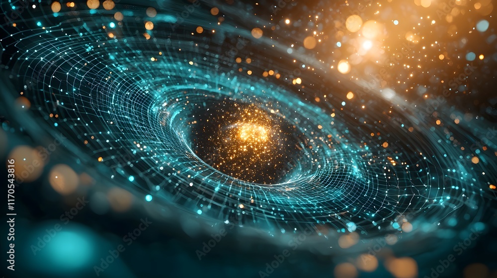 Poster quantum computing simulation of relativistic effects near a neutron star with curved spacetime grids