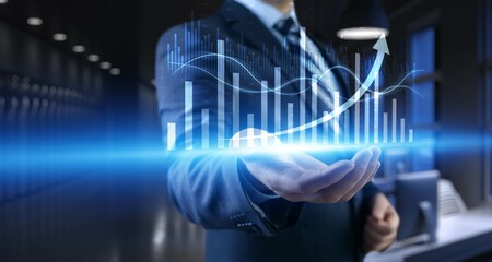 Business Growth and Data Trends Illustrated with Interactive Analytics.