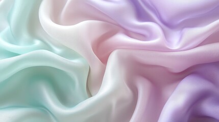 Obraz premium Pastel Draped Fabric Soft Gentle Colors