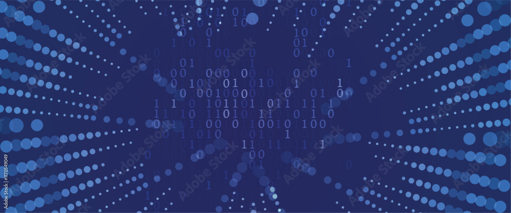 Poster futuristic background. big data visualization. cyber concept