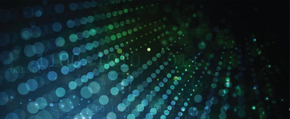 Naklejka premium Futuristic background. Big data visualization. Cyber concept