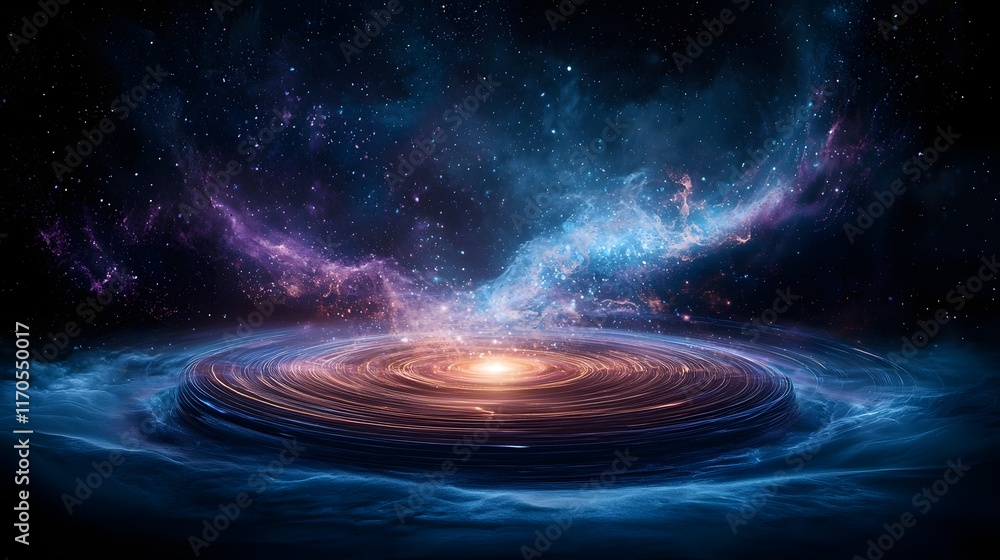 Poster visualizing the rotational kinetic energy of a spinning object in the context of quantum computing s