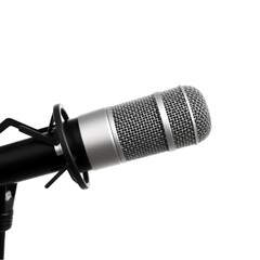 Black Dynamic Microphone with Cable.