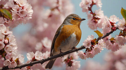 Fototapeta premium The spring bird