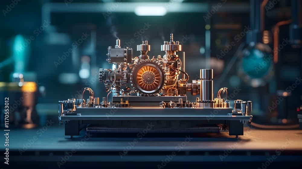 Poster visually representing the work energy theorem in a quantum computing powered mechanical system showc