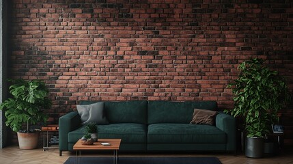poster mockup brick wall
