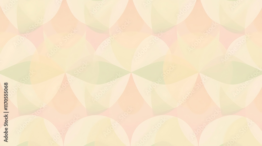 Aufkleber abstract geometric pattern in pastel colors: a seamless pattern featuring a captivating interplay of