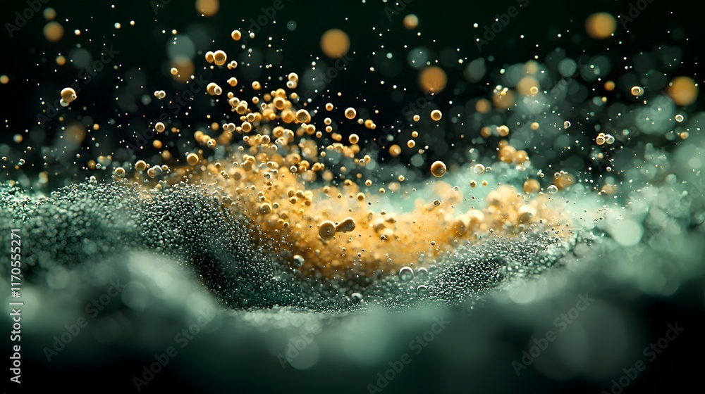 Poster quantum computing simulation of ideal gas behavior showcasing particle motion and pressure volume re