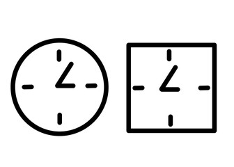 Set Clock icon vector art,set clock design vector on white background 