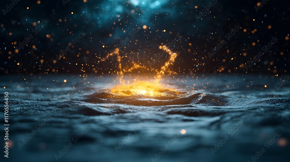 Poster Quantum Interface Showcasing Momentum Conservation in Particle System A visual representation demonstrating the principle of momentum conservation during interactions between particles in a dynamic
